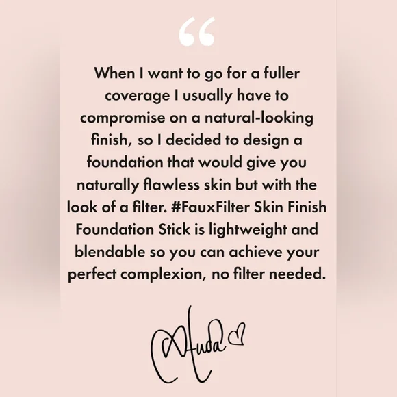 Huda Beauty FauxFilter Skin Finish Buildable Coverage Foundation Stick | BNIB - Picture 8 of 13